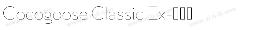 Cocogoose Classic Ex字体转换